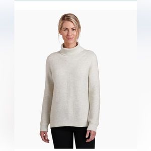 COPY - Genuine Kuhl solace cowl neck sweater Natural color EUC